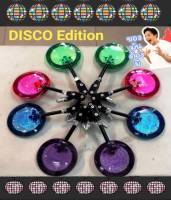 กระจกแต่ง มอเตอร์ไซค์ มุดเก่ง กลม Disco Limited Edition ดิสโก้ ขาสั้น พับได้ No Lights