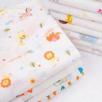 100% ผ้าฝ้ายคู่ผ้ากอซสำหรับ Quilting ผ้าเช็ดตัวอาบน้ำเด็กทารกผ้าปูที่นอนผ้าเช็ดหน้าโดยเมตร