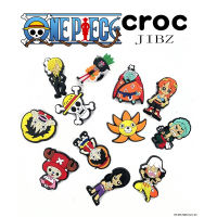 【Candy style】 อะนิเมะญี่ปุ่น Jibbitz One Piece Series PVC รองเท้าดอกไม้เสน่ห์รองเท้าหัวเข็มขัดตกแต่งหัวเข็มขัดรองเท้าอุปกรณ์เสริม