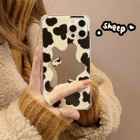 Apple เคสโทรศัพท์มือถือ iPhone 14/13/12/11/X/x/xr ลายกระจกวัว13 Pro Max เคสโทรศัพท์มือถือซิลิโคน14 Plus ล้อมรอบเต็มรูปแบบป้องกันการตก12เคสโทรศัพท์มือถือขนาดเล็กพร้อมกระจกแต่งหน้า