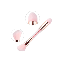 NEE CARA PINK CRYSTAL BRUSH (N658) : neecara นีคาร่า แปรงแต่งหน้า 2 หัว พิงค์คริสตัล x 1 ชิ้น abcmall