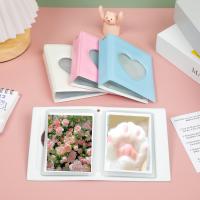 3 Inch Photocard Holder Heart Love Hollow Photo Album 32 Pockets Kpop Card Binder Mini Idol Pictures Storage Case Collect Book