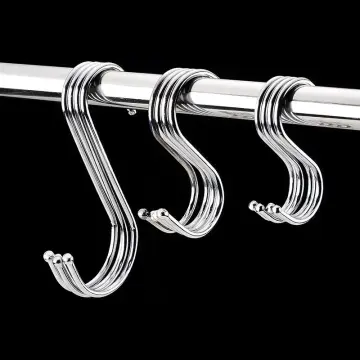 S Hooks for Hanging Plants, S Hooks for Hanging Clothes, Stainless Steel S  Hooks Heavy Duty, Durable S Shaped Hooks for Kitchen 