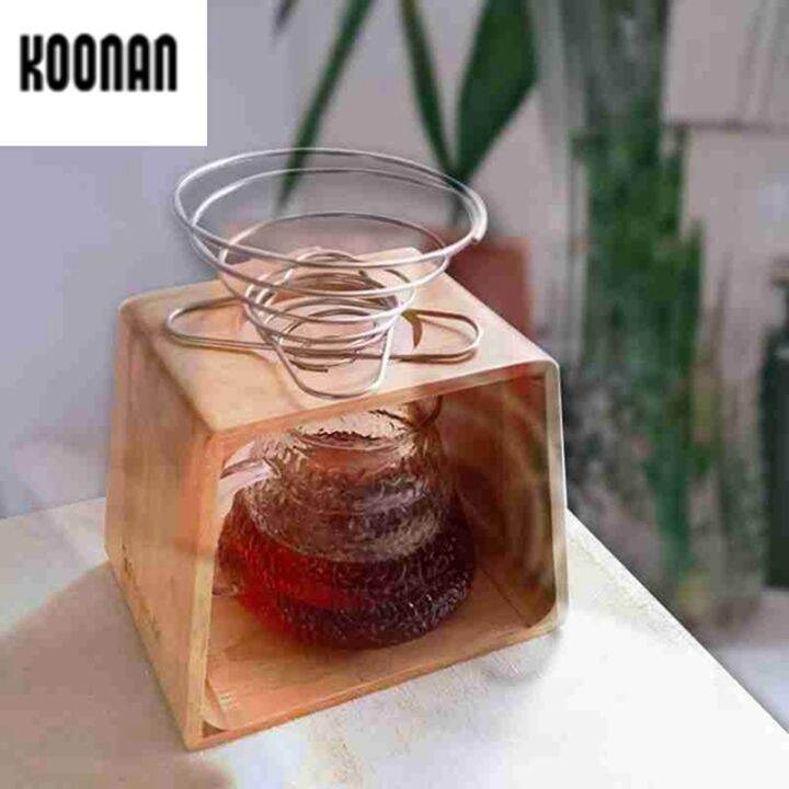 koonan-espresso-coffee-filter-net-foldable-coffee-filter-cup-holder-drip-coffee-maker-refillable-spring-style-brewer