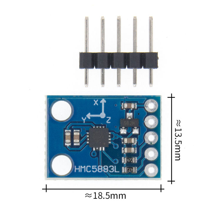 gy-273-3v-5v-hmc5883l-โมดูลเซ็นเซอร์ตรวจจับสนามแม่เหล็กเข็มทิศสามแกนโมดูลสนามแม่เหล็กสามแกนสำหรับ-arduino