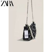 คอส☒◎ Zara○ กระเป๋าผู้หญิงกระเป๋าใบเล็กกระเป๋าหิ้วช่องกระเป๋าแบบหนีบแขนความจุมากมัดย้อมกระเป๋านักเรียนหนึ่งแมสเซ็นเจอร์สะพายไหล่