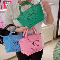 ️‍ Original Longchampˉ 1500 The latest joint graffiti mini ladies shoulder diagonal handbag jiaozi bag handbag tote bag