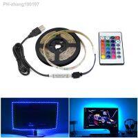 USB RGB LED Strip Light 3528 SMD 5V 60LEDs/m LED Ribbon Tape Lamp Waterproof For Computer DesktopTV Backlight Lighting Decor