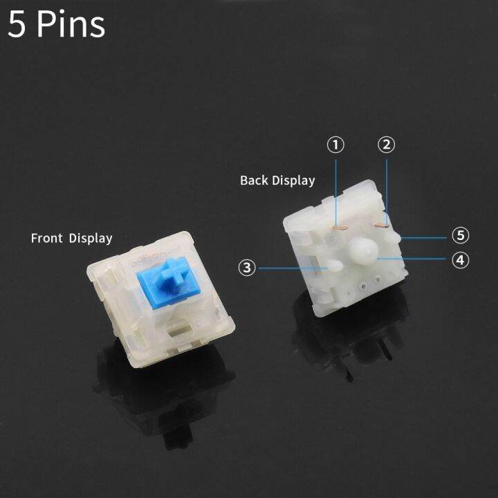 สวิทช์-smd-gateron-สำหรับคีย์บอร์ดแบบกลไกเกมเงียบแบบคลิก5pin-เชิงเส้นสำหรับคีย์บอร์ดแบบกลไก-rgb