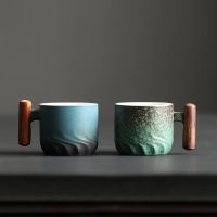 1pc 60ML Japanese Ceramic Master Cup Anti-scalding Coffee Mug Single Kung Fu Teacup Home Office Stoneware Tea Cup with Handle