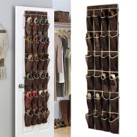 PS Store 24 Pocket Shoe Storage Closet Holder Door Wall Hanging Organizer Rack Bag