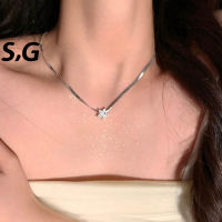 S, G-Sparkling สร้อยคอรูปดาวห้าจุดสไตล์สาวเผ็ดอินเทรนด์