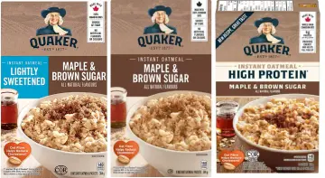 Quaker High Protein Maple & Brown Sugar Instant Oatmeal