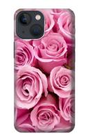 เคสมือถือ iPhone 14 ลายดอกกุหลาบสีชมพู Pink Rose Case For iPhone 14