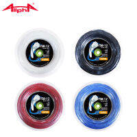 Alpha Tennis String 200M Reels ทนทาน17G1.25Mm สกรูสีดำ Hexagonal Controll Poly Tennis String 45-65LBS เยอรมนี Producted