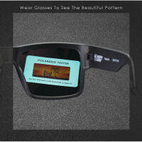 Uni Square Polarized Sunglasses Happy 43 Lens Wide Sun Glasses Temples Origin CYRUS Only Sunglass