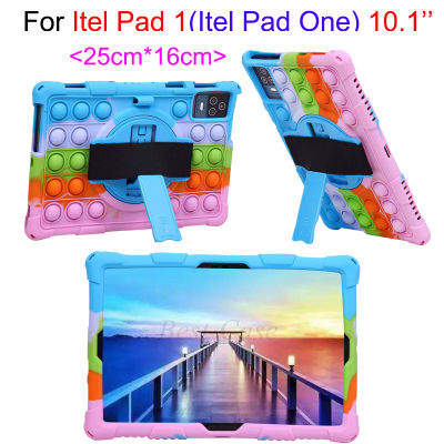 ของเล่นเคสกันกระแทกนุ่มสำหรับ Itel Pad 1 Pad1 10.1บรรเทาความเครียดของเล่นนุ่มกันกระแทกเปลือกหลัง Casing Tablet กรอบป้องกันสำหรับแผ่น Itel หนึ่งแผ่น10.1นิ้ว