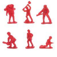 60Pcs พลาสติกทหารของเล่นรุ่น Fireman ตำรวจนักผจญเพลิงทหารของเล่นเด็กวันเกิด Gift