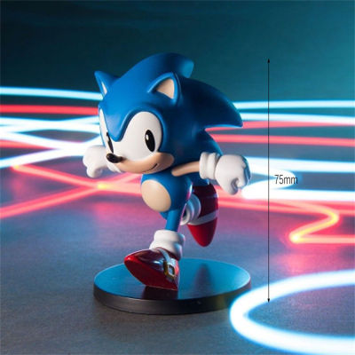 Sonic Anime Characters Figures Statue Model Toys Action Figure Toy 75mmHome DecorationPlay FigureAnime Collectionfor Kids Children Gift