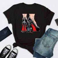 E Girl Gothic Urban Anime T-Shirts For Women 2021 Funny Cute High-Heele Shoe Manga 3D Printed Tops Plus Size T-Shirts