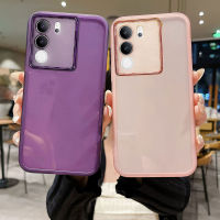 เคส Vivo V29 5G 2023 พร้อมฟิล์มกันรอยเลนส์บางและนุ่มโปร่งใสเคสโทรศัพท์ Vivo V29 5G ฝาครอบโทรศัพท์