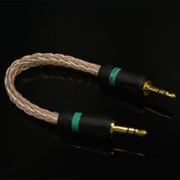 FENGRU 6CM 3.5mm Male to 3.5mm Male Gold-plated braided Stereo Audio Cable For Walnut F1 Amplifier V2 V2S/Zishan Z1 Z2 MP3