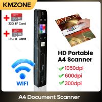 เครื่องสแกนเอกสาร A4 1050DPI Scanner Portabel จอแสดงผลแอลอีดีไฟล์สมุด A4สีแบบ HD สำหรับมือถือเครื่องสแกนภาพถ่ายรองรับการ J136รูปแบบ JPEG &amp; CPF