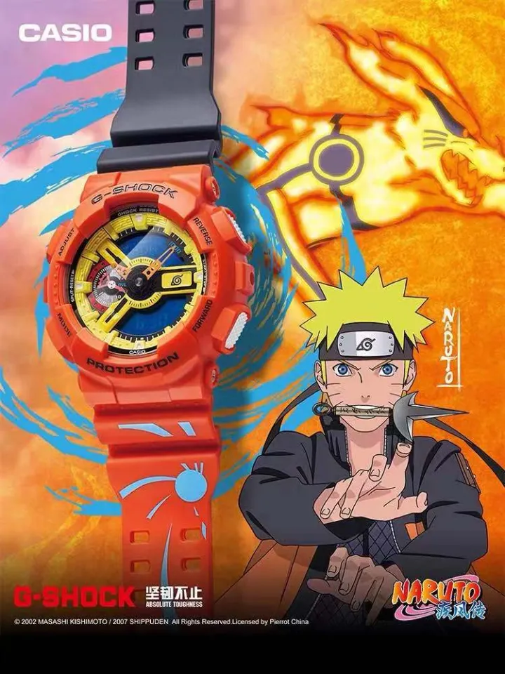 G shock Relógio Naruto Choque Uchiha Sasuke Dos Desenhos Animados Anime LED  Eletrônico Digital Watch Moda Lazer Sports À Prova D'água Presente  Periféricas