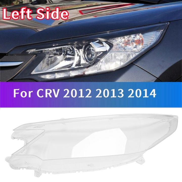 ฝาครอบเลนส์โคมไฟซีนอนกระจกหลอดไฟหน้ากระจกไฟหน้าซ้ายรถยนต์สำหรับ-honda-crv-2012-2013-2014