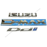 โลโก้ อีซูซุ ดีแม็ก ดีดีไอ Logo ISUZU D-MAX Ddi รุ่น Spark ติดท้ายกระบะ แต่งรถ ตัวนูน สีโครเมี่ยม สำหรับ อีซูซุ Isuzu D-MAX Spark 2012-2019