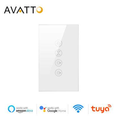 AVATTO Tuya WiFi Roller Shutter Curtain Light Switch for Electric Motorized Blinds Smart Life Control Work for Alexa, home
