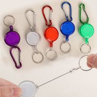 【YD】 Multifunctional Multi-color Roll Retractable Keychain Brooch Rope Recoil ID Card Holder Keyring Chain Cord