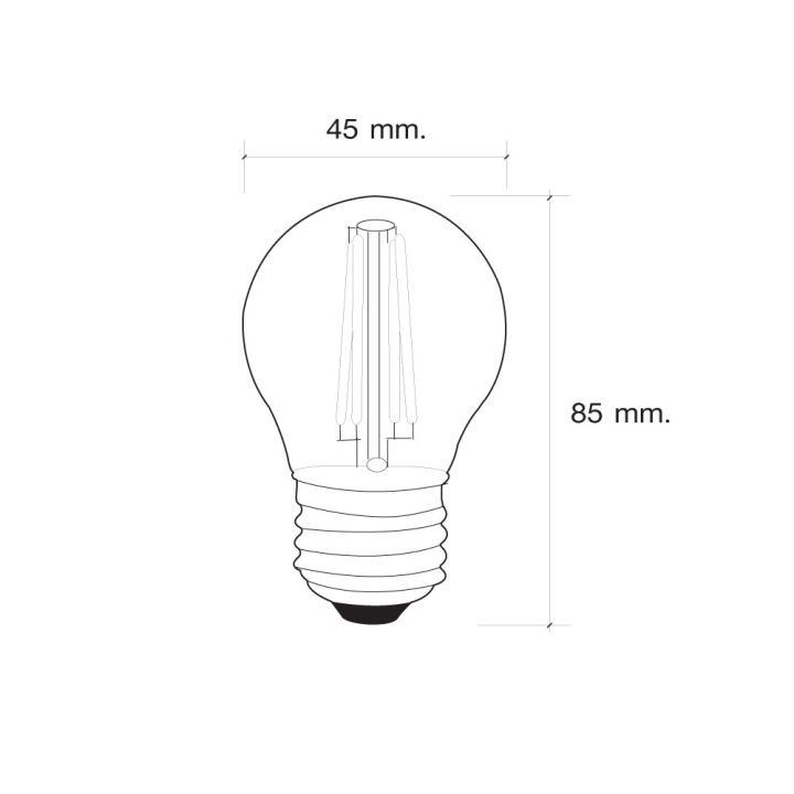 หลอดปิงปอง-led-retro-series-ขั้วเกลียว-e27-ขนาด-4w-กระจกชาทอง-กระจกใส