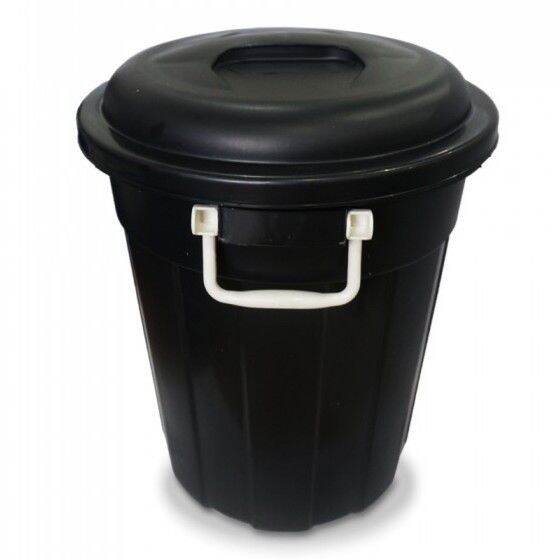 12 GALLON BLACK DUSTBIN WITH COVER Lazada