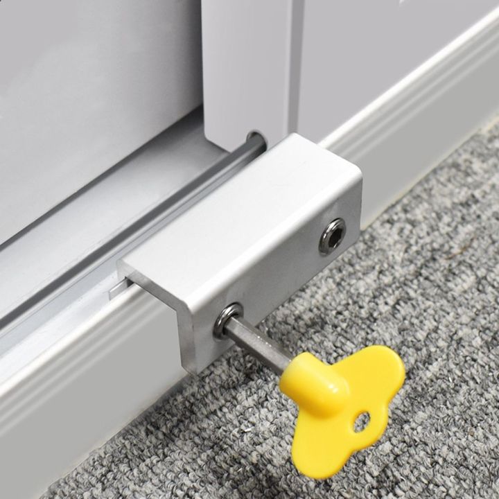 Other Locks Window Locks Sliding Door Lock Child Window Safety Locks With  Key Anti Slip Door Lock Stopper For Kids Aluminum Alloy 5 Pcs