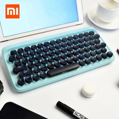 ▼☌ [Mi home] คีย์บอร์ดบลูทูธไร้สาย Xiaomi lofree Dot สีเขียว Bluetooth Mechanical Keyboard
