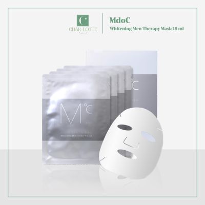 [Charlotte Seoul] Mdoc Whitening Men-Therapy Mask 18 ml #KoreanMenMask #WhiteningMenMask #Shooting #EssenceMask #อ่อนโยน #ปรับผิวขาวกระจ่างใส #ชุ่มชื้น