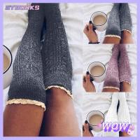 SYBOOKS Fashion Knit Leggings Knee Over Stocking Leg Warmers Thigh-High Long Boot Socks