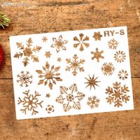 Christmas Hollow Snowflake Shape DIY Stencil Wall Painting Scrapbook Template