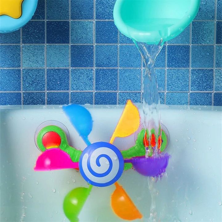daivi-colorful-for-kids-classic-toys-bathing-sucker-bathtub-shower-sprinkler-toy-waterwheel-water-spray-baby-bath-toys-spray-play-set