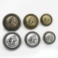 18mm amp;21mm amp;25mm Retro bronze buttons silver bronze anchor buttons plastic decorative buttons