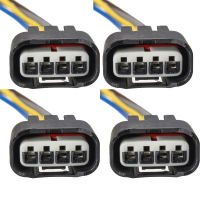 4Pcs รถ Ignition Coil Harness Plug Connector 4-Way สำหรับ Toyota Lexus หญิง Camry Pontiac Corolla Matrix Yaris Scion 90980-11885