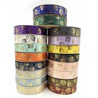 【hot】！ 25mm 50Yards Gold foil rose floral for packaging accessories welcome order