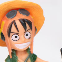 6 pcs Pirates Figures Set Cake Topper Luffy Nami Zoro Sanji Brook