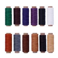 【YD】 12Colors Leather Waxed Thread Cord Hand Stitching Handicraft Flat Sewing 50M