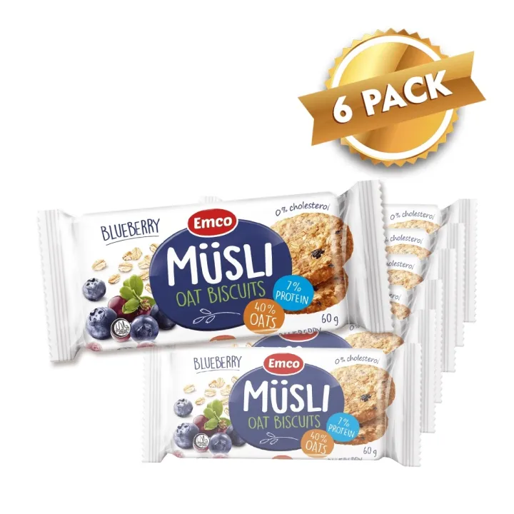 Musli Oat Biscuits Blueberry Cranberry 60g (6 Packs) Lazada PH