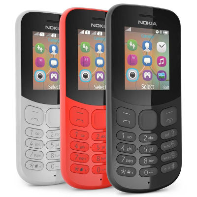 Original Basic โทรศัพท์มือถือสำหรับ Nokia 130 Dual Sim พร้อมกล้อง1.77tft หน้าจอแสดงผลแบตเตอรี่72ชั่วโมง