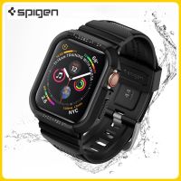 Original Spigen Carbon Fiber Watch Case For Apple iWatch Cover Watch 7/6/5/4/3/2/SE TPU Silicone Watch Strap 40mm 41mm 44mm 45mm Cases Cases