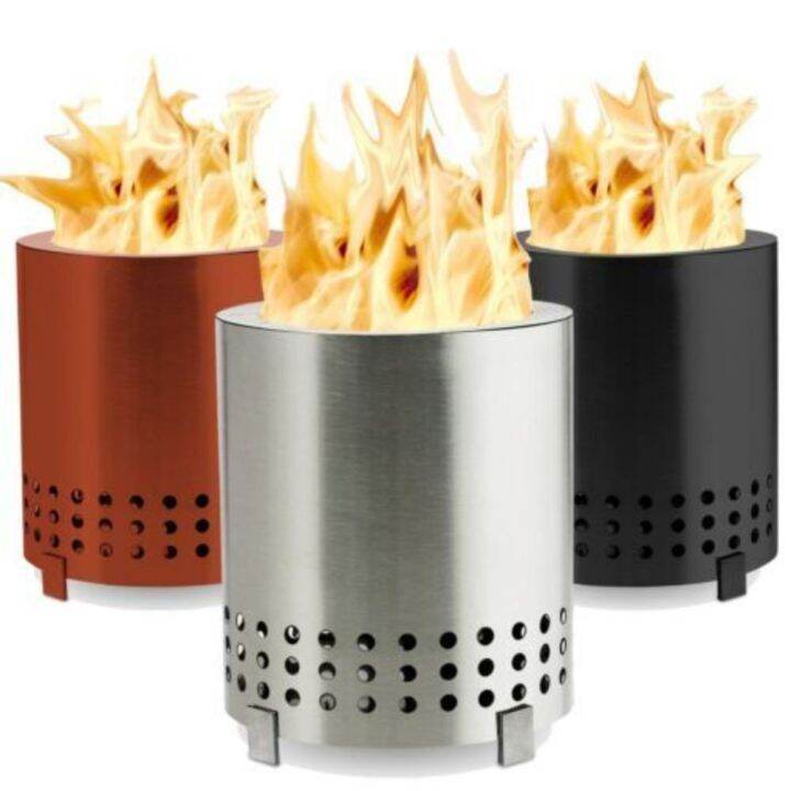 DSFSI by Pellets for Urban and Suburbs Fueled 304 Stainless Steel Wood Burning Firepit Outdoor
