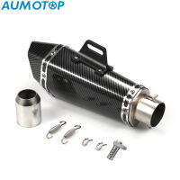 AUMOTOP ท่อไอเสียรถจักรยานยนต์,1.5-2นิ้วท่อไอเสีย Unversal Slip On Silencer สไตล์แฟชั่นท่อท้ายทนอุณหภูมิสูงทดแทนสำหรับรถจักรยานยนต์ยามาฮ่า ATV ZX6R Z900 Z800 R3 R25 R6